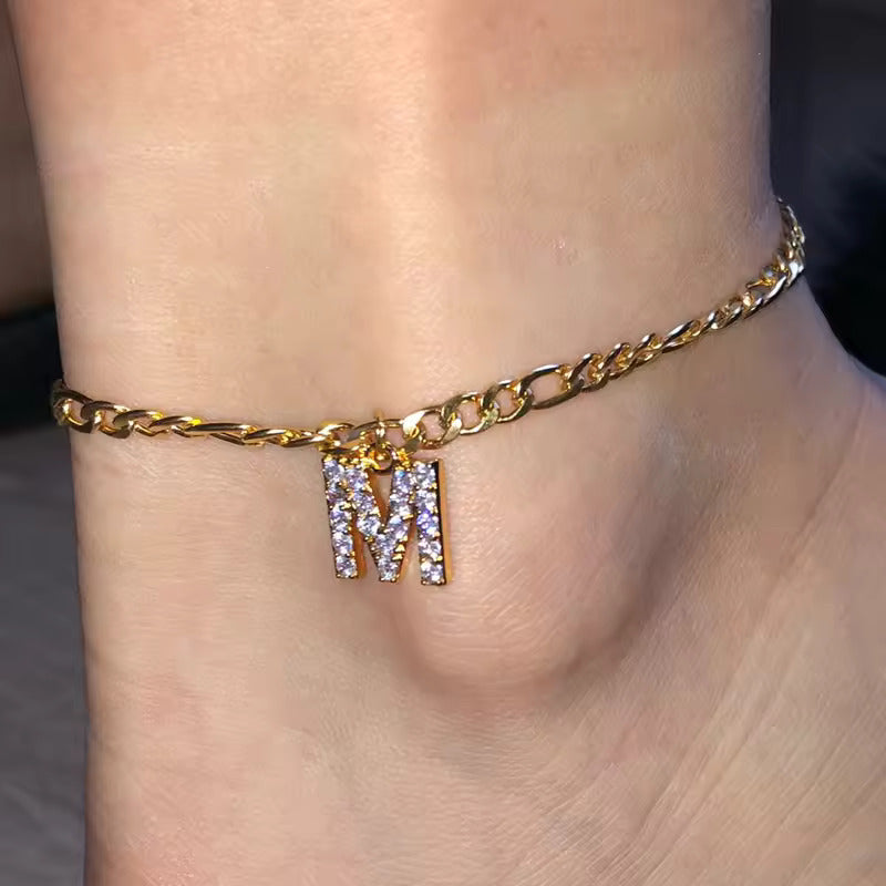 Enchanted Initial Anklets