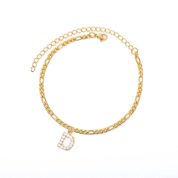 Enchanted Initial Anklets