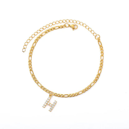 Enchanted Initial Anklets