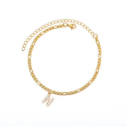 Enchanted Initial Anklets