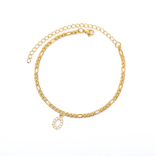 Enchanted Initial Anklets